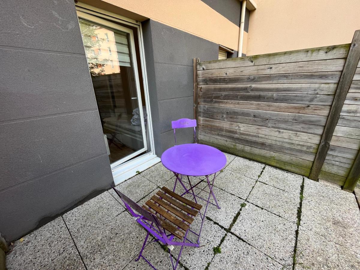 Acajou, Studio Avec Terrasse Et Parking Prive 캉 외부 사진